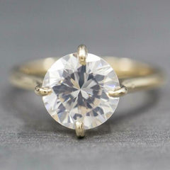 3 Carat Round Cut Diamond Engagement Ring for Women, Solitaire Ring, Wedding Ring
