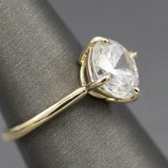 3 Carat Round Cut Diamond Engagement Ring for Women, Solitaire Ring, Wedding Ring
