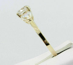 2 Carat Round Cut Diamond Engagement Ring for Women, Three Stone Ring, Wedding Ring