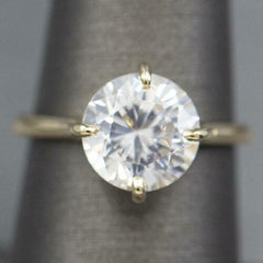 3 Carat Round Cut Diamond Engagement Ring for Women, Solitaire Ring, Wedding Ring