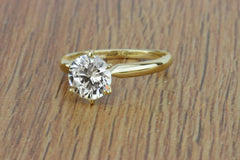 2 Carat Round Cut Diamond Engagement Ring for Women, Wedding Ring, Solitaire Ring