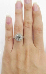 2 Carat Round Cut Diamond Engagement Ring For Women, Wedding Ring, Christmas Gifts