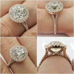 2 Carat Round Cut Diamond Engagement Ring For Women, Wedding Ring, Christmas Gifts