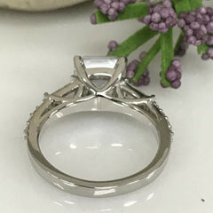 4 Carat Asscher Cut Diamond Engagement Ring for Women, Wedding Ring, Anniversary Gifts