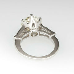 3.5 Carat Round Cut Diamond Engagement Ring For Women, Wedding Ring, Three Stone Ring, Anniversary Gifts For Her