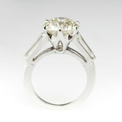 3.5 Carat Round Cut Diamond Engagement Ring For Women, Wedding Ring, Three Stone Ring, Anniversary Gifts For Her