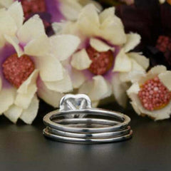 1.5 Carat Heart Cut Diamond Engagement Ring for Women, Wedding Ring, Bridal Set Ring Set, Anniversary Gifts