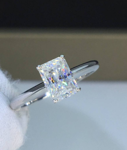 2.5 Carat Radiant Cut Diamond Engagement Ring for Women, Wedding Ring, Anniversary Gifts For Her, Christmas Gifts