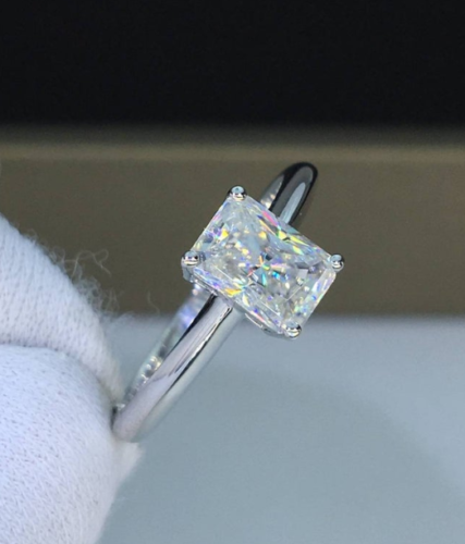 2.5 Carat Radiant Cut Diamond Engagement Ring for Women, Wedding Ring, Anniversary Gifts For Her, Christmas Gifts