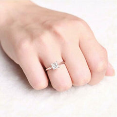 2 Carat Princess Cut Diamond Engagement Ring For Women, Wedding Ring, Solitaire Ring