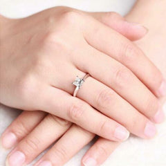 2 Carat Princess Cut Diamond Engagement Ring For Women, Wedding Ring, Solitaire Ring