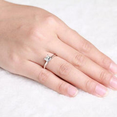 2 Carat Princess Cut Diamond Engagement Ring For Women, Wedding Ring, Solitaire Ring