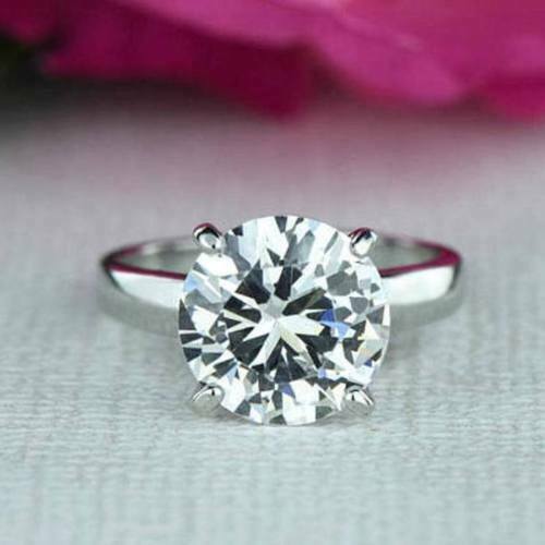 3 Carat Round Cut Diamond Engagement Ring for Women, Solitaire Ring, Wedding Ring