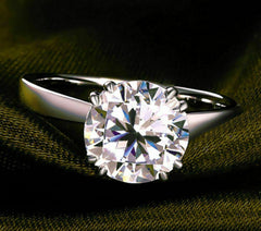 3 Carat Round Cut Diamond Engagement Ring For Women, Wedding Ring
