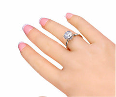3 Carat Round Cut Diamond Engagement Ring For Women, Wedding Ring