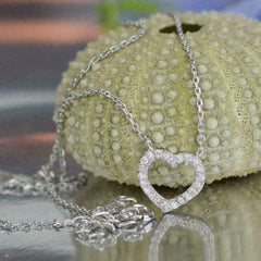 0.72 TCW Round Cut Diamond Charm Pendant For Women, Heart Shape Pendant, Anniversary Gifts, Christmas Gifts