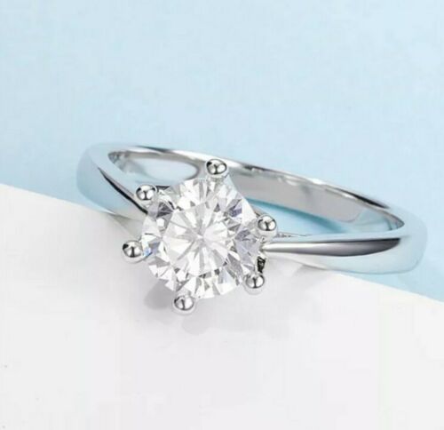 2 Carat Round Cut Engagement Ring for Women, Solitaire Ring, Christmas Gifts, Anniversary Gifts