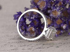 2.5 Carat Emerald Cut Diamond Engagement Ring for Women, Wedding Ring, Anniversary Gifts For Her