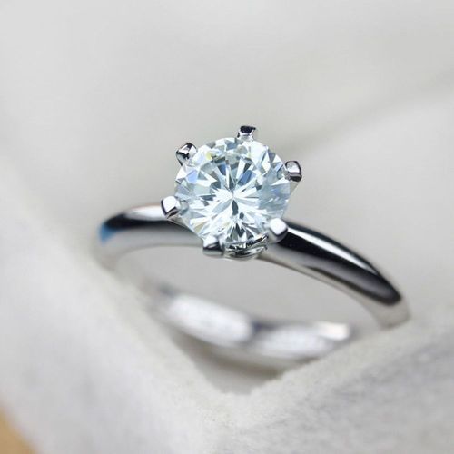 1.5 Carat Round Cut Diamond Engagement Ring for Women, Wedding Ring