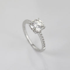 2 Carat Cushion Cut Diamond Engagement Ring For Women, Wedding Ring, Anniversary Gifts For Her