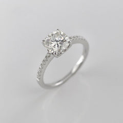 2 Carat Cushion Cut Diamond Engagement Ring For Women, Wedding Ring, Anniversary Gifts For Her