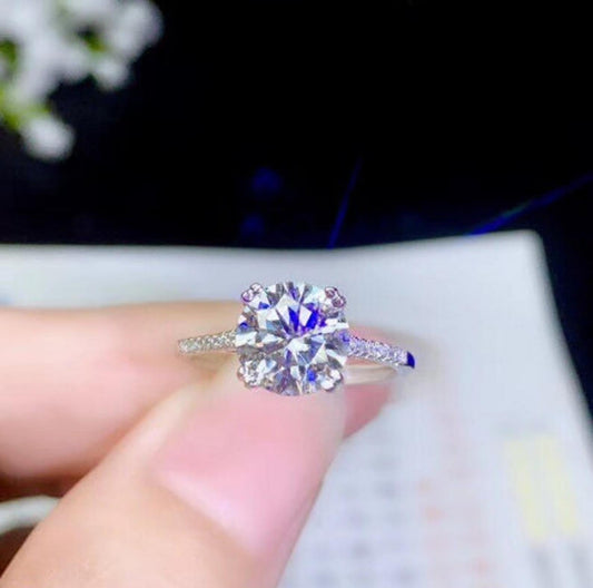 2.5 Carat Round Cut Diamond Engagement Ring For Women, Wedding Ring, Anniversary Gifts