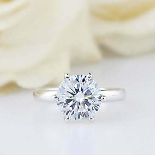 3 Carat Round Cut Diamond Engagement Ring for Women, Wedding Ring, Christmas Gifts, Anniversary Gifts For Her
