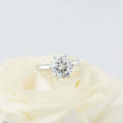 3 Carat Round Cut Diamond Engagement Ring for Women, Wedding Ring, Christmas Gifts, Anniversary Gifts For Her