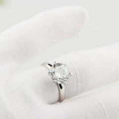 3 Carat Round Cut Diamond Engagement Ring for Women, Wedding Ring, Christmas Gifts, Anniversary Gifts For Her