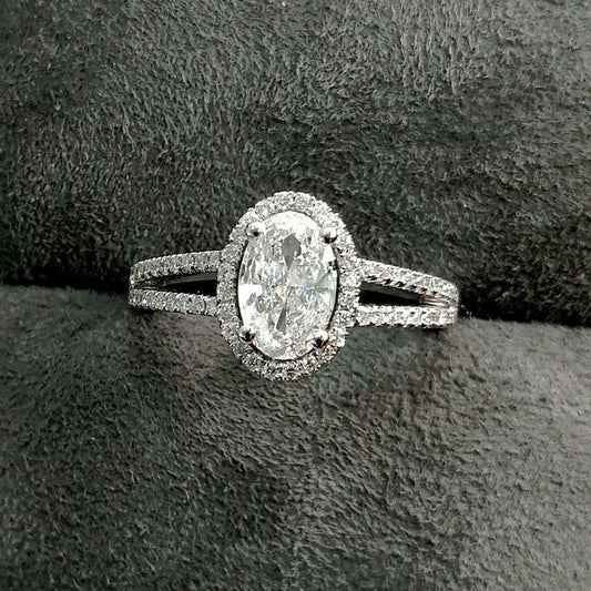 2 Carat Oval Cut Diamond Engagement Ring for Women, Wedding Ring, Anniversary Gifts For Her