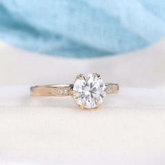 2 Carat Round Cut Diamond Engagement Ring for Women, Wedding Ring, Anniversary Gifts