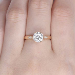 2 Carat Round Cut Diamond Engagement Ring for Women, Wedding Ring, Anniversary Gifts