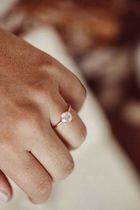 1 Carat Round Cut Diamond Engagement Ring for Women, Wedding Ring, Christmas Gifts