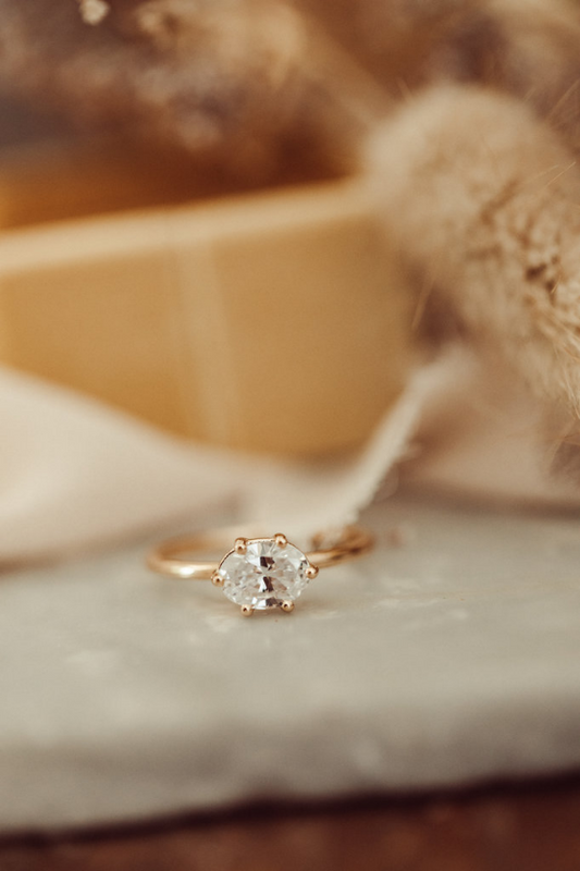 1.5 Carat Oval Cut Diamond Engagement Ring for Women, Wedding Ring, Christmas Gifts