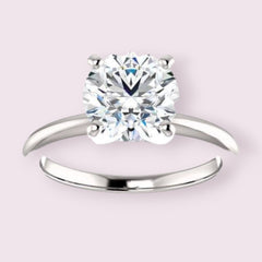 3 Carat Round CVD Lab Grown Diamond Engagement Ring for Women, Solitaire Engagement Ring, Anniversary Gifts, Christmas Gifts, Promise Ring