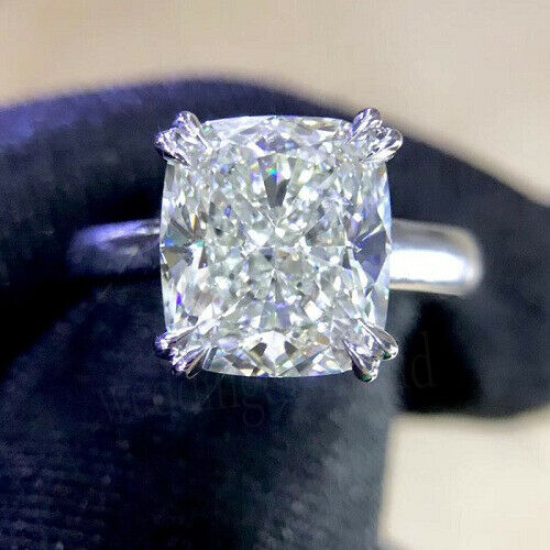 4 Carat Elongated Cushion Cut Diamond Engagement Ring for Women, Wedding Ring, Anniversary Gift For Her