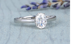 2 Carat Oval Cut Diamond Engagement Ring for Women, Wedding Ring, Anniversary Gifts