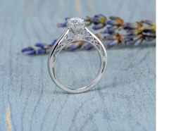 2 Carat Oval Cut Diamond Engagement Ring for Women, Wedding Ring, Anniversary Gifts