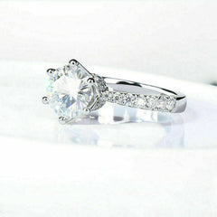2 Carat Round Cut Diamond Engagement Ring for Women, Wedding Ring, Anniversary Gifts For Her