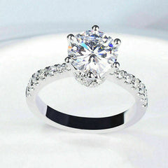 2 Carat Round Cut Diamond Engagement Ring for Women, Wedding Ring, Anniversary Gifts For Her