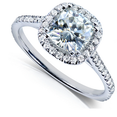 2 Carat Cushion Cut Diamond Engagement Ring for Women, Wedding Ring