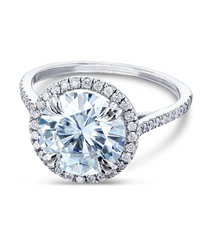 3.5 Carat Round Cut Diamond Engagement Ring for Women, Wedding Ring