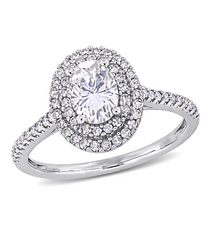 1.5 Carat Oval Cut Diamond Engagement Ring for Women, Wedding Ring