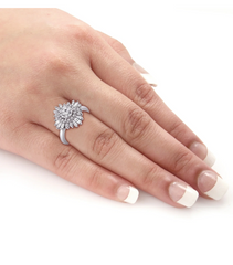 1.5 Carat Round Cut Diamond Engagement Ring for Women, Wedding Ring