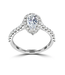 2 Carat Pear Cut Diamond Engagement Ring for Women, Wedding Ring