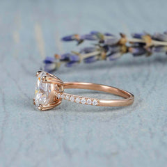 3 Carat Oval Cut Diamond Engagement Ring for Women, Wedding Ring