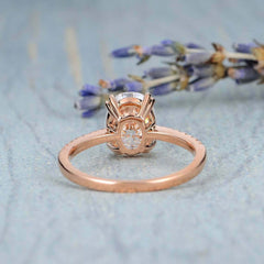 3 Carat Oval Cut Diamond Engagement Ring for Women, Wedding Ring