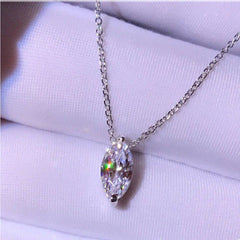 1.5 CT Marquise Cut Diamond Charm Pendant For Women, Wedding Pendant, Christmas Gifts