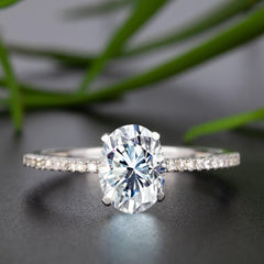 2.5 Carat Oval Cut Diamond Engagement Ring For Women, Wedding Ring, Christmas Gifts