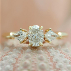 2 Carat Oval Cut Diamond Engagement Ring for Women, Wedding Ring